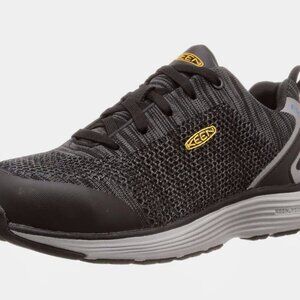 KEEN Utility Sparta Low Aluminum Toe ESD Athletic Black & Gray Work Shoes Sz 8.5